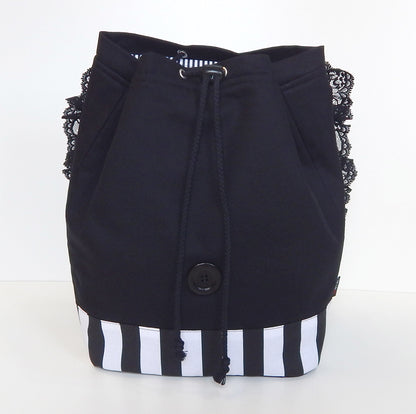 Gothic Striped Backpack